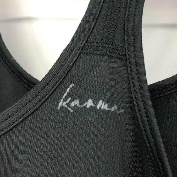 Karma brand ruched sided athletic workout tank top small - Picture 3 of 13